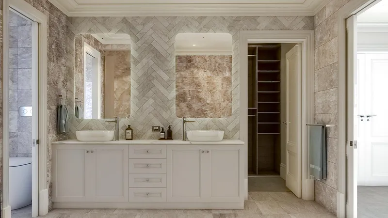 French Provincial Renovation - Material palette featuring natural stone, classic timber and premium finishes