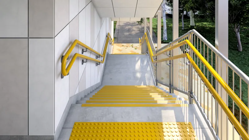 GCPC Childcare - View showing connection from indoor space to external playground area