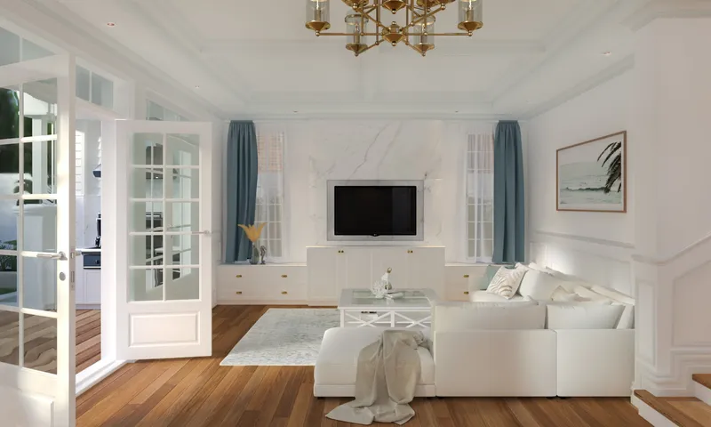 Mermaid Beach House - Master bedroom suite with sliding doors for coastal breezes