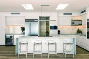 Modern Gold Coast kitchen layout designed by professional architects for optimal workflow and aesthetics.