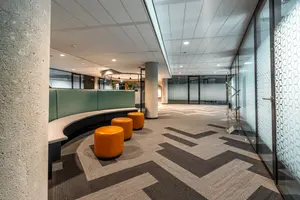 Acoustic design elements in a Gold Coast Queensland school showing sound absorption panels and thoughtful spatial arrangement for optimal learning.