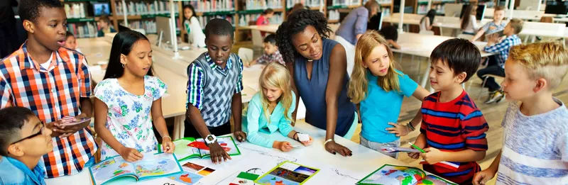 Students collaborating in a well-designed Gold Coast Queensland learning space that promotes interaction and group problem-solving.
